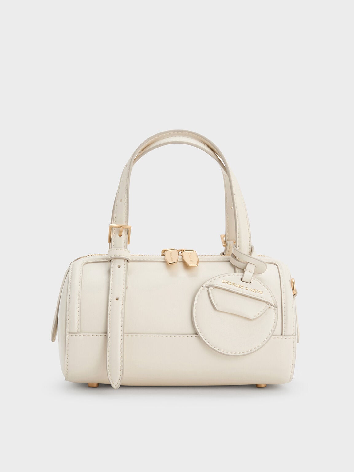 CHARLES & KEITH Latest / Enola Bowling Bag - Cream