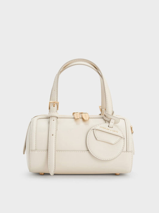 CHARLES & KEITH Latest / Enola Bowling Bag - Cream