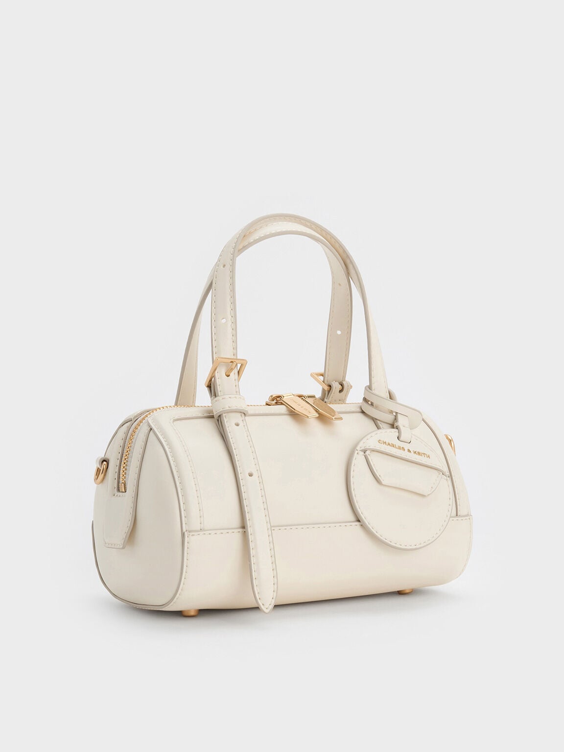 CHARLES & KEITH Latest / Enola Bowling Bag - Cream