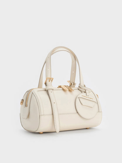 CHARLES & KEITH Latest / Enola Bowling Bag - Cream