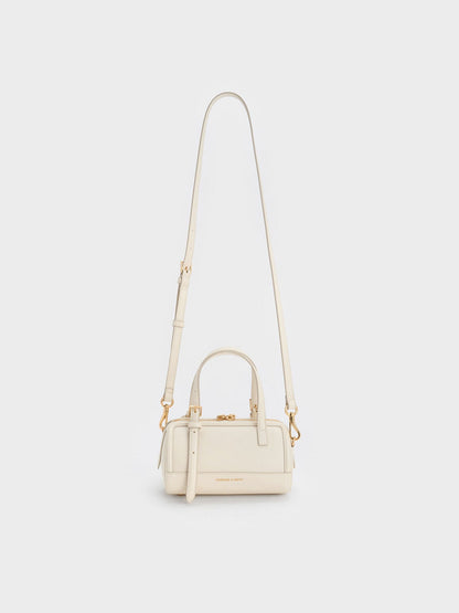 CHARLES & KEITH Latest / Enola Bowling Bag - Cream