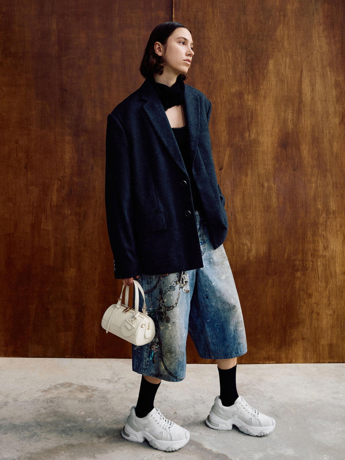 CHARLES & KEITH Latest / Enola Bowling Bag - Cream
