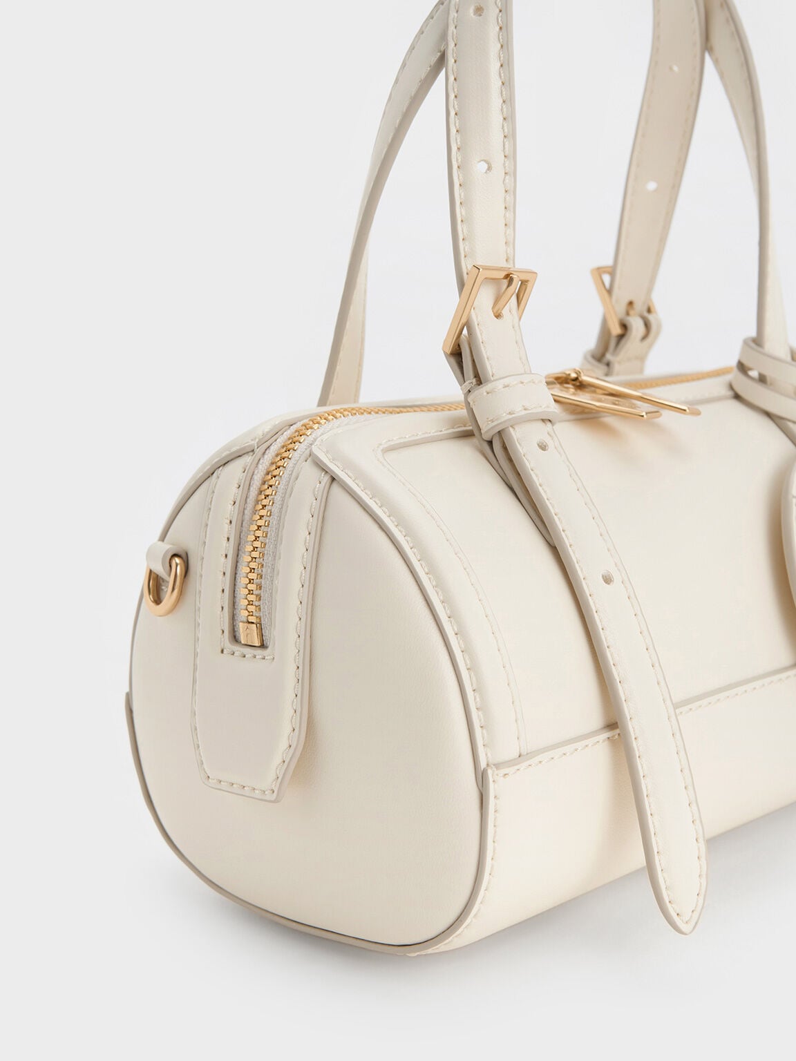 CHARLES & KEITH Latest / Enola Bowling Bag - Cream