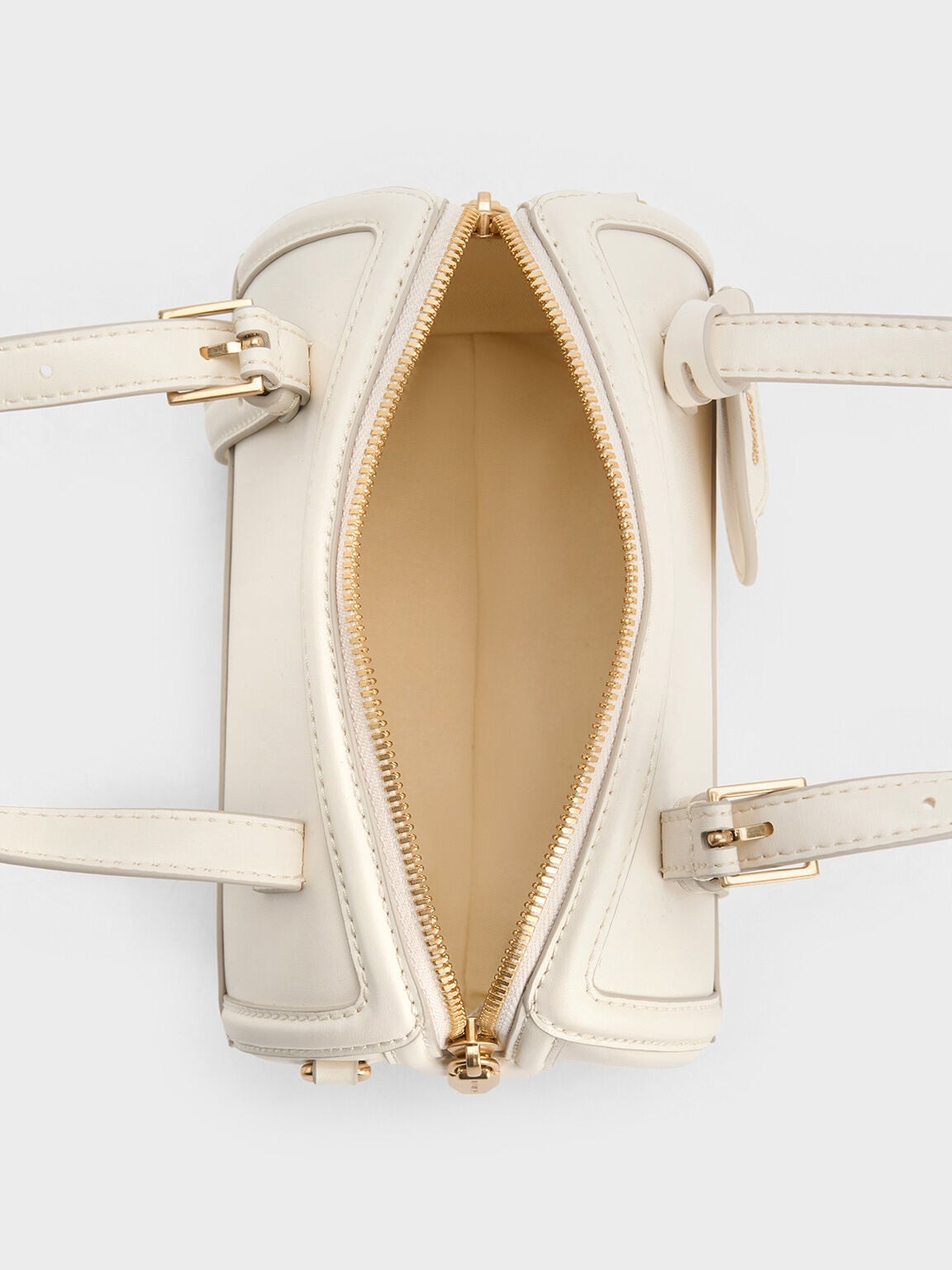 CHARLES & KEITH Latest / Enola Bowling Bag - Cream