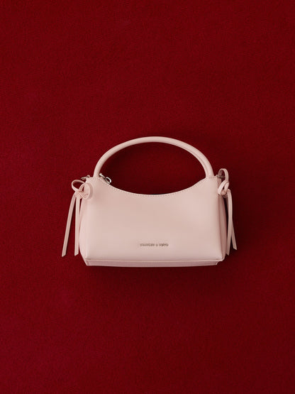 CHARLES & KEITH Exclusive / Hazel Bow Top Handle Bag - Soft Pink