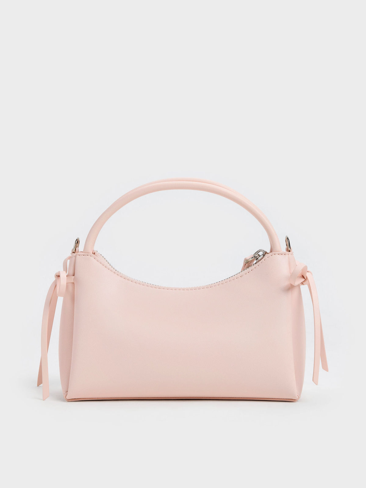 CHARLES & KEITH Exclusive / Hazel Bow Top Handle Bag - Soft Pink