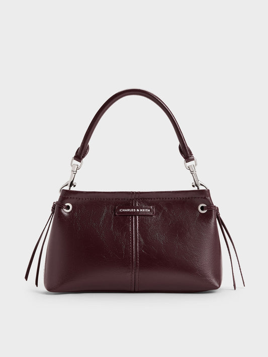 CHARLES & KEITH Deals / Noane Top Handle Bag - Wineberry Red