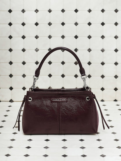 CHARLES & KEITH Deals / Noane Top Handle Bag - Wineberry Red
