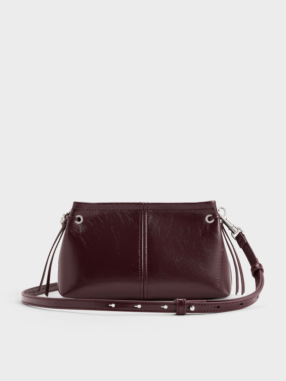 CHARLES & KEITH Deals / Noane Top Handle Bag - Wineberry Red