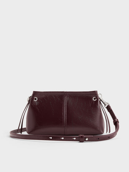CHARLES & KEITH Deals / Noane Top Handle Bag - Wineberry Red