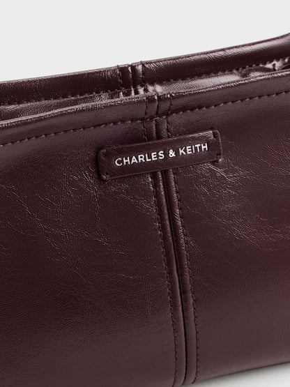 CHARLES & KEITH Deals / Noane Top Handle Bag - Wineberry Red