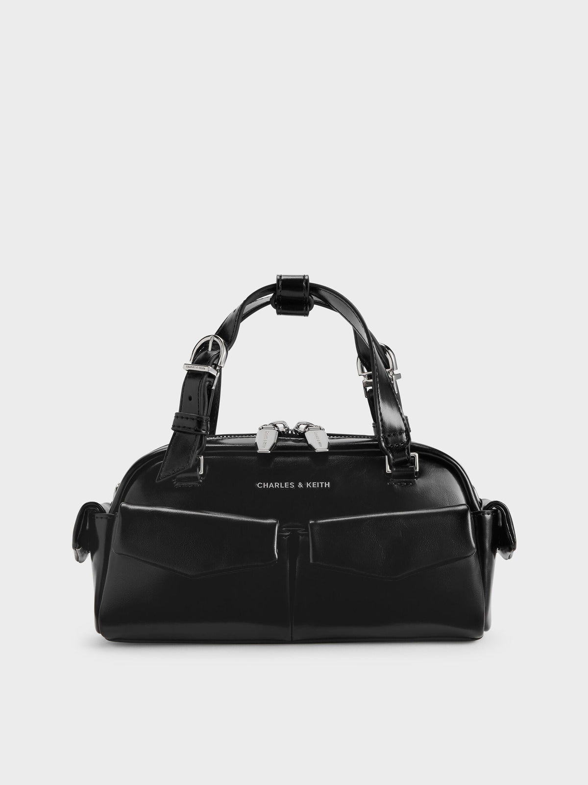 CHARLES & KEITH Trusted / Rachel Multi-Pocket Bowling Bag - Noir