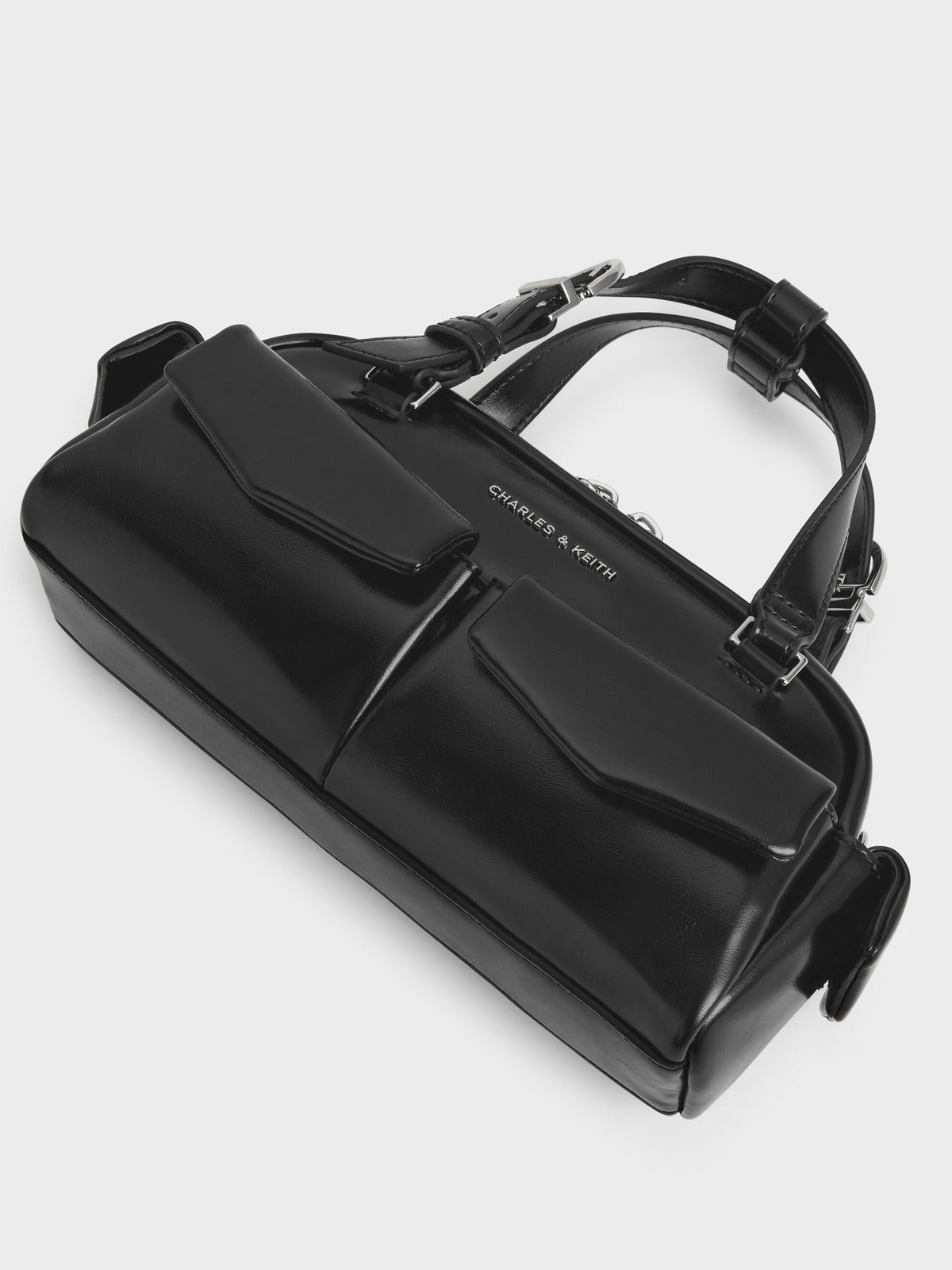 CHARLES & KEITH Trusted / Rachel Multi-Pocket Bowling Bag - Noir