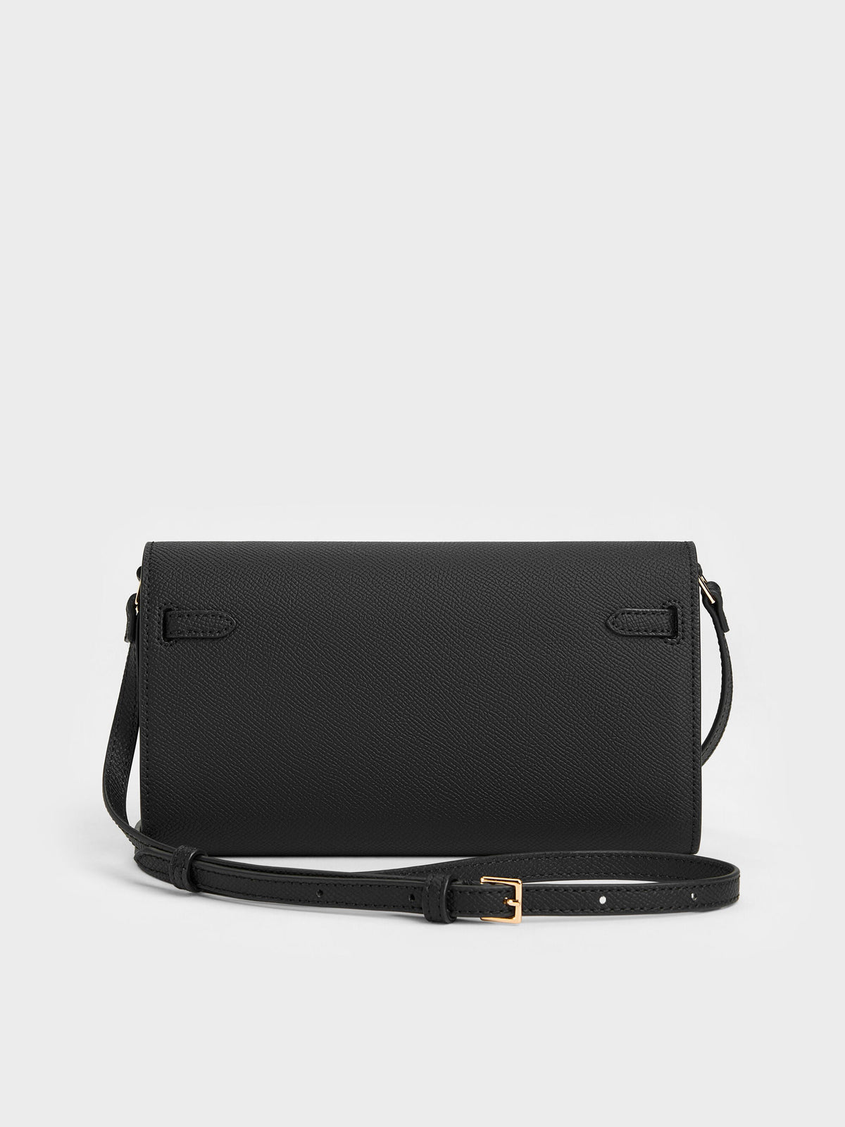 CHARLES & KEITH Special Offer / Tricha Knotted-Belt Crossbody Bag - Black