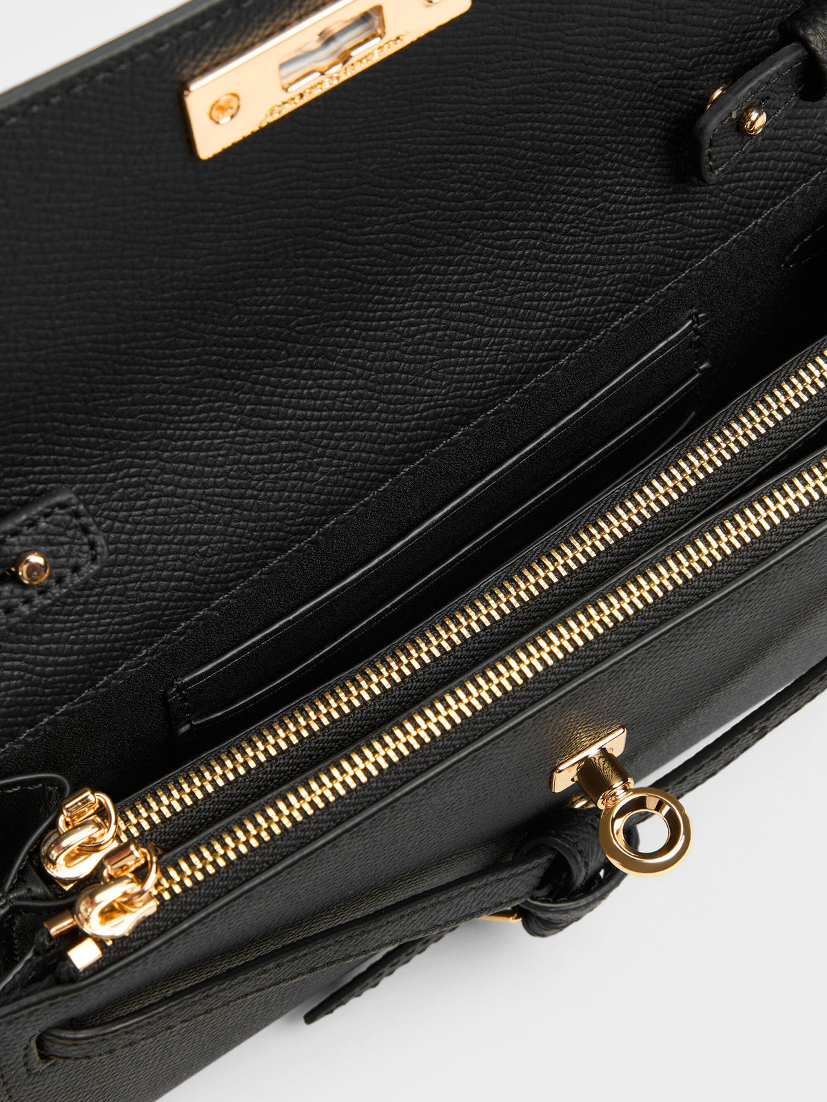 CHARLES & KEITH Special Offer / Tricha Knotted-Belt Crossbody Bag - Black