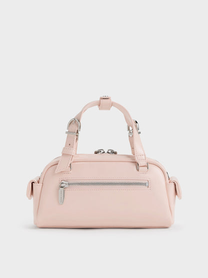 CHARLES & KEITH Best Price / Rachel Multi-Pocket Bowling Bag - Soft Pink