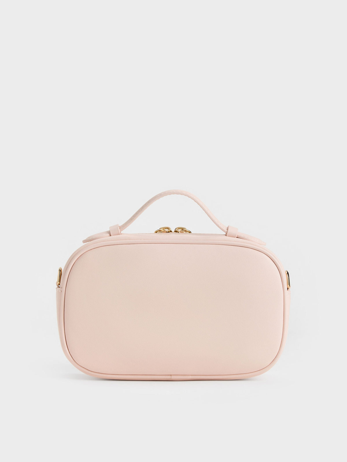 CHARLES & KEITH Great Value / Azure Woven Crossbody Bag - Soft Pink