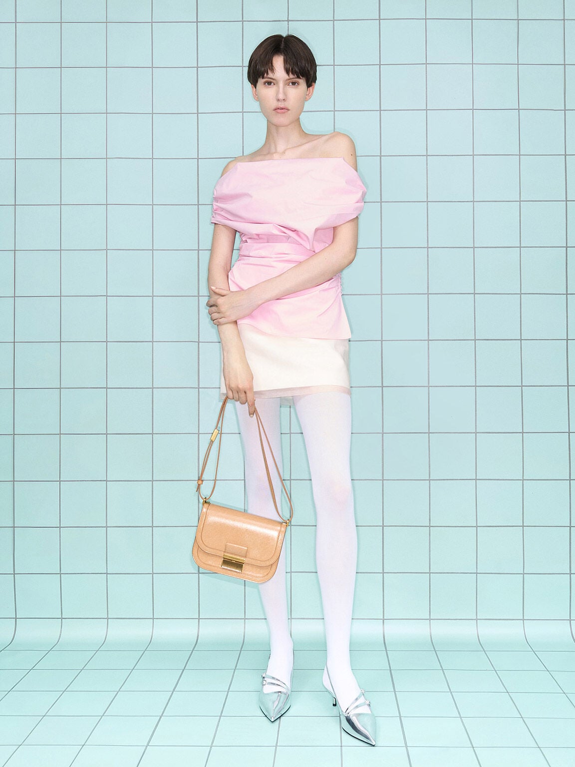 CHARLES & KEITH Great Value / Charlot Bag - Toffee