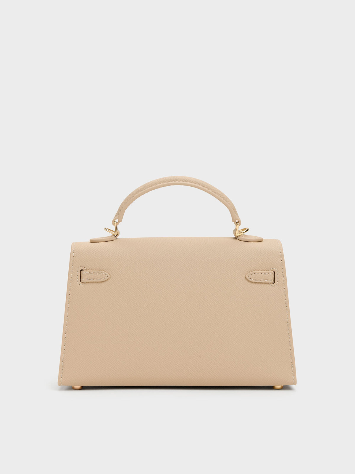 CHARLES & KEITH Trending / Tricha Knotted-Belt Top Handle Bag - Sand Beige