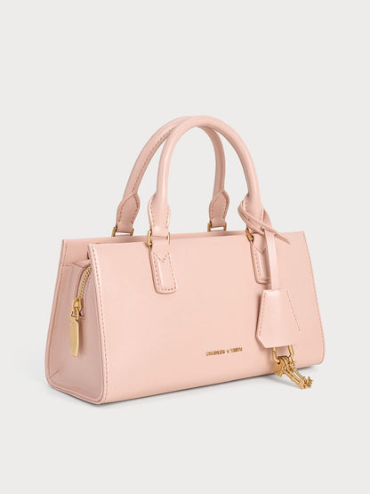 CHARLES & KEITH Best Seller / Kerry Top Handle Bag - Light Pink