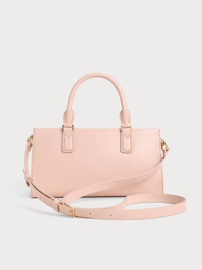 CHARLES & KEITH Best Seller / Kerry Top Handle Bag - Light Pink