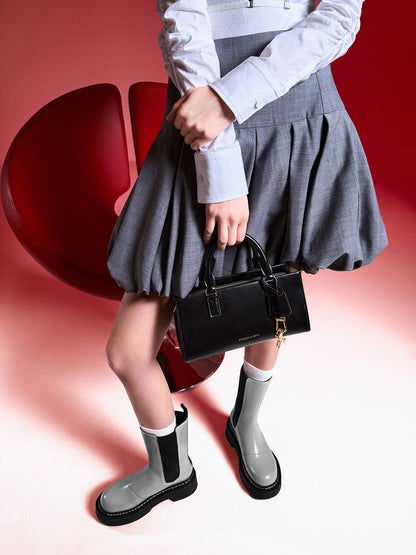 CHARLES & KEITH Customer Favorite / Kerry Top Handle Bag - Black