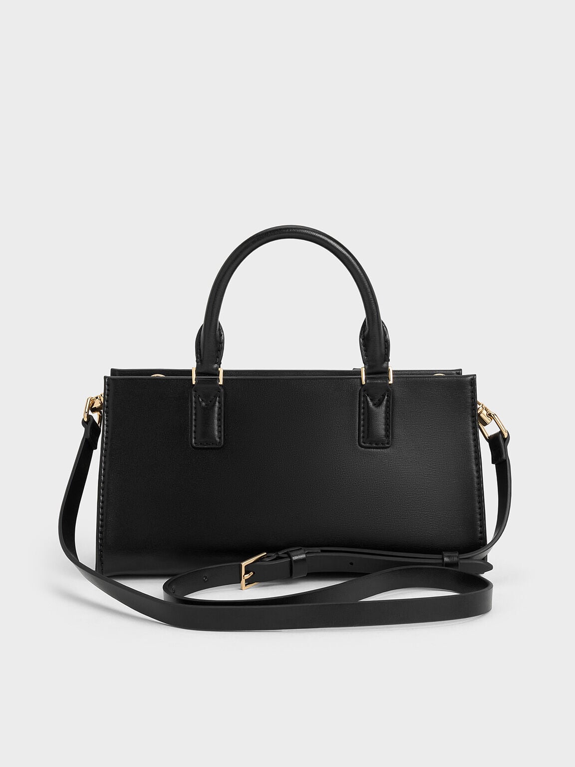CHARLES & KEITH Customer Favorite / Kerry Top Handle Bag - Black