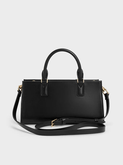 CHARLES & KEITH Customer Favorite / Kerry Top Handle Bag - Black