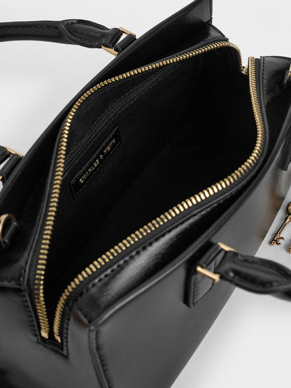 CHARLES & KEITH Customer Favorite / Kerry Top Handle Bag - Black
