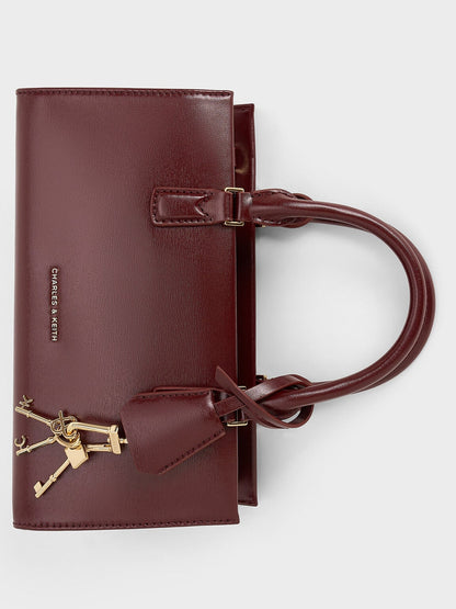 CHARLES & KEITH Trusted / Kerry Top Handle Bag - Mulberry Plum