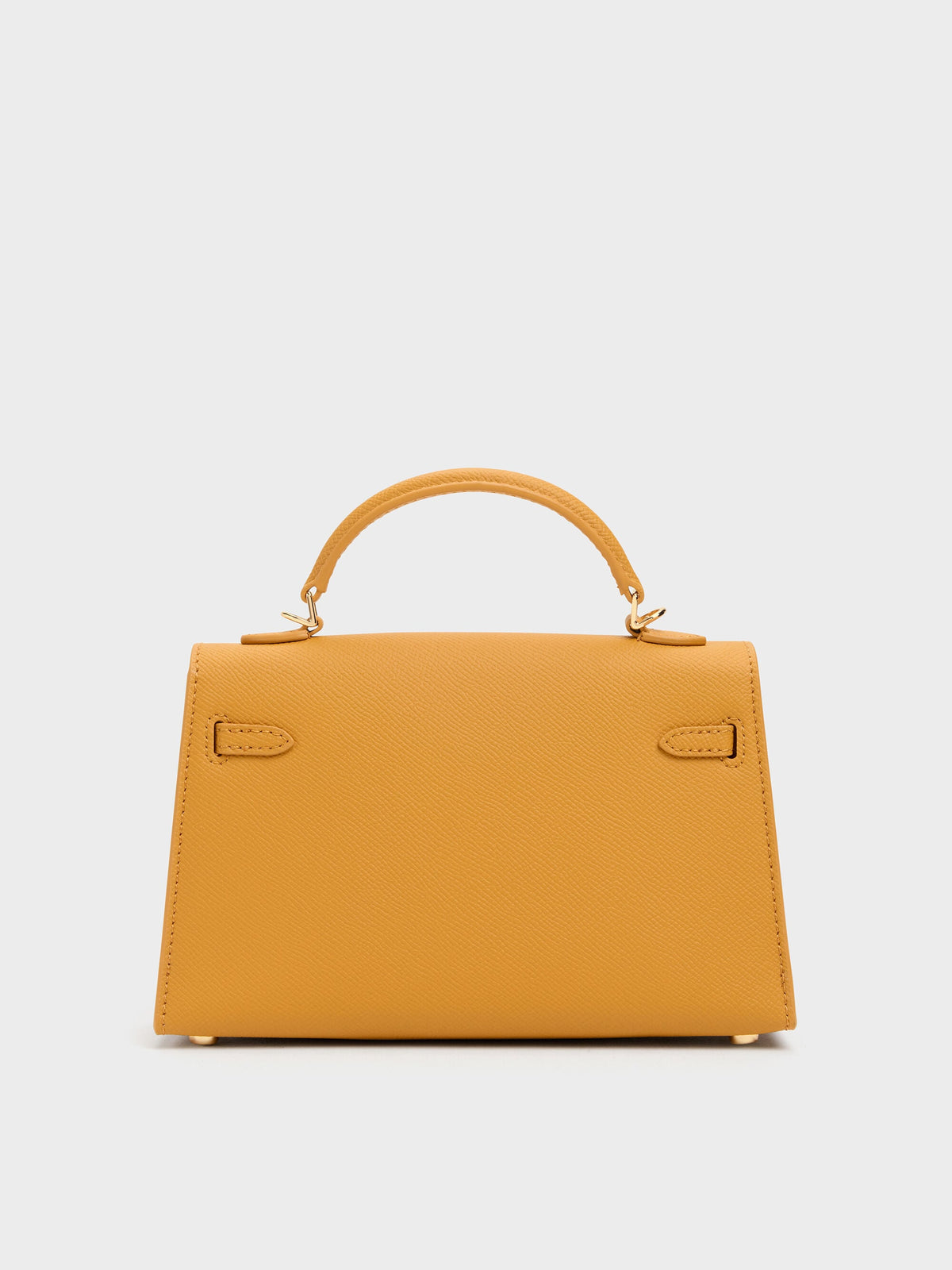 CHARLES & KEITH Best Price / Tricha Knotted-Belt Top Handle Bag - Saffron Yellow