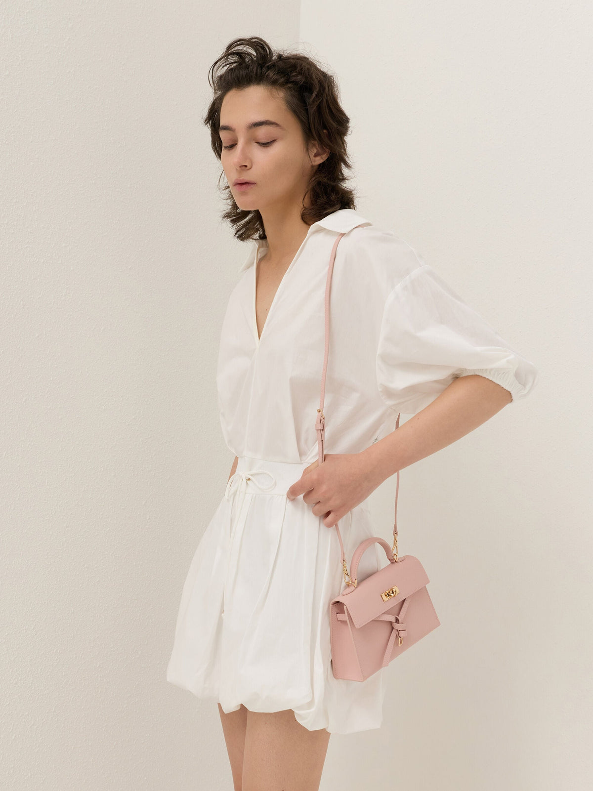 CHARLES & KEITH Deals / Tricha Knotted-Belt Top Handle Bag - Pink