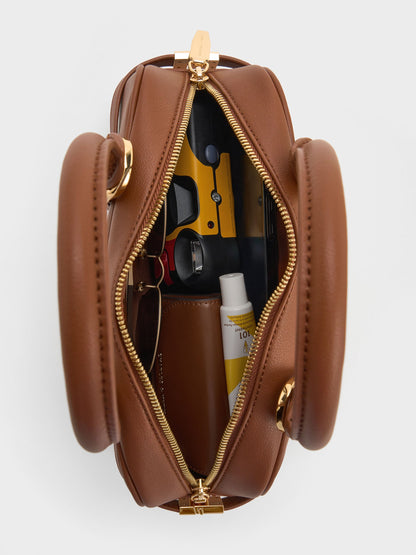 CHARLES & KEITH Discount / Scottie Bowling Bag - Chocolate