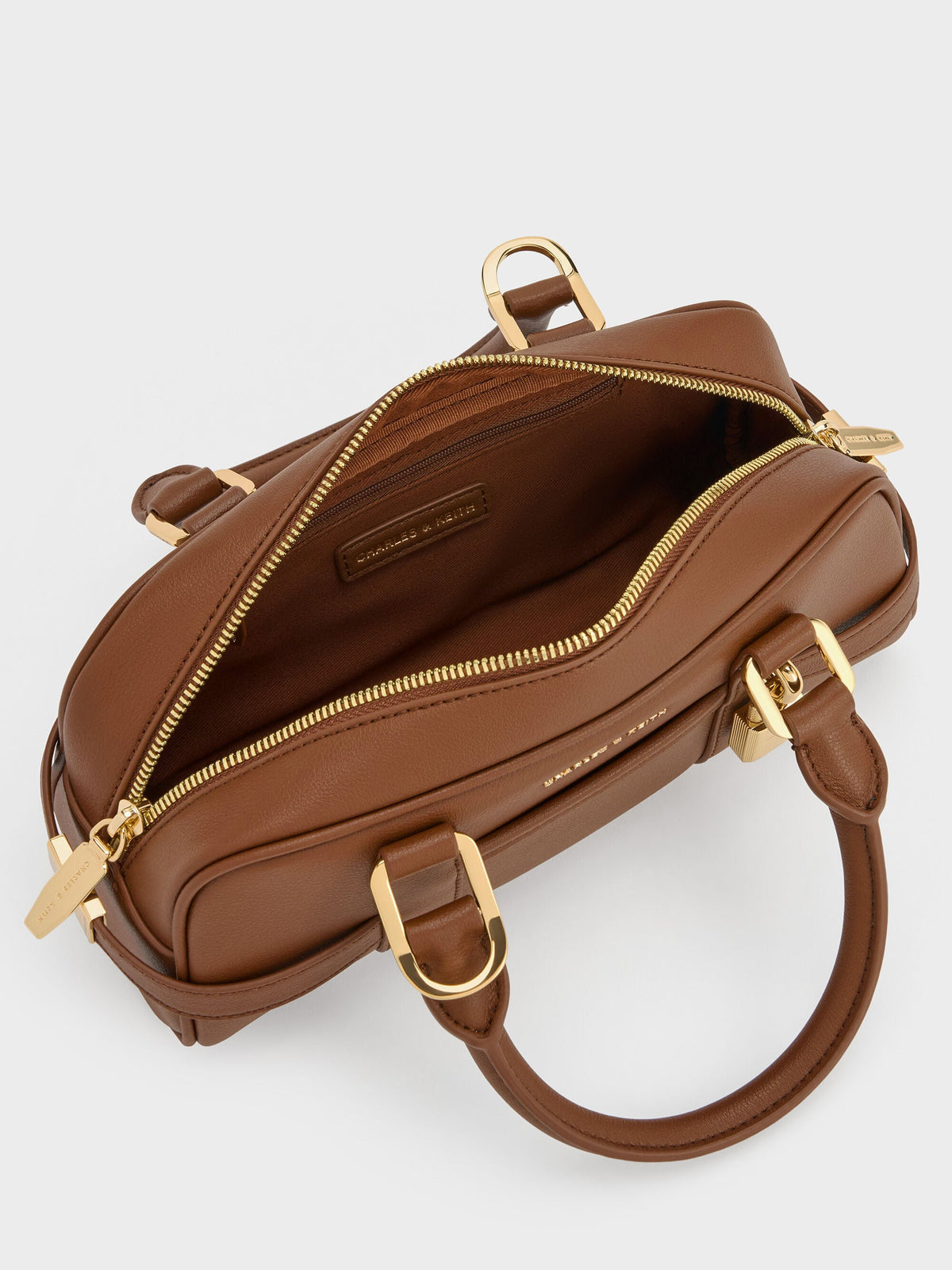 CHARLES & KEITH Discount / Scottie Bowling Bag - Chocolate