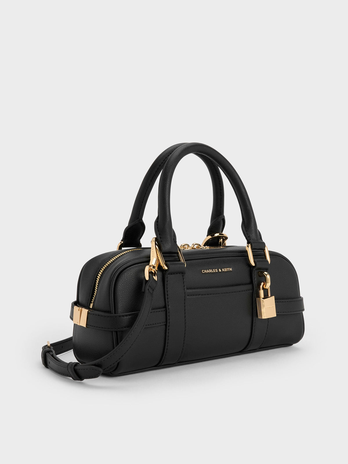 CHARLES & KEITH Discount / Scottie Bowling Bag - Black
