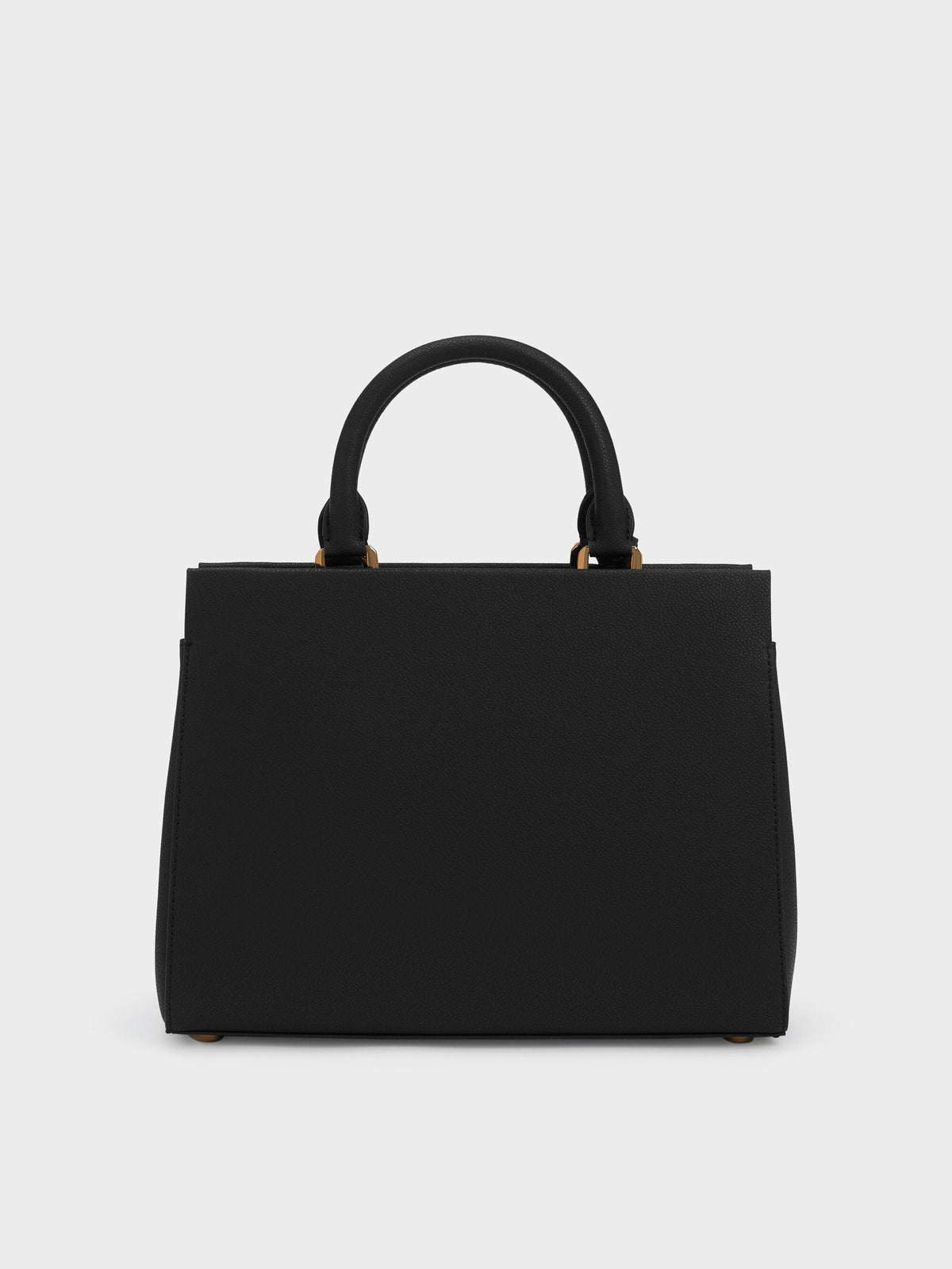 CHARLES & KEITH New / Mirabelle Structured Top Handle bag - Black