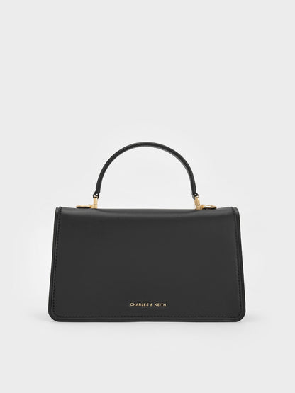 CHARLES & KEITH Featured / Arlet Belted Top Handle Bag - Black