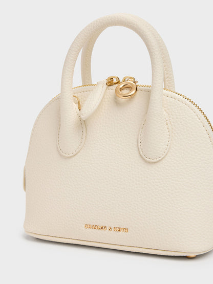 CHARLES & KEITH Trusted / Beryl Bowling Bag - Cream