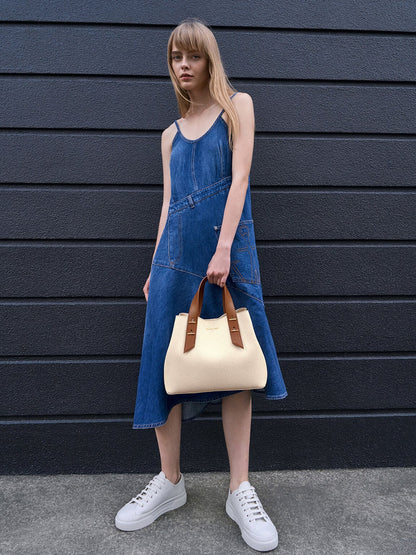 CHARLES & KEITH Best Price / Shania Canvas Tote Bag - Chocolate