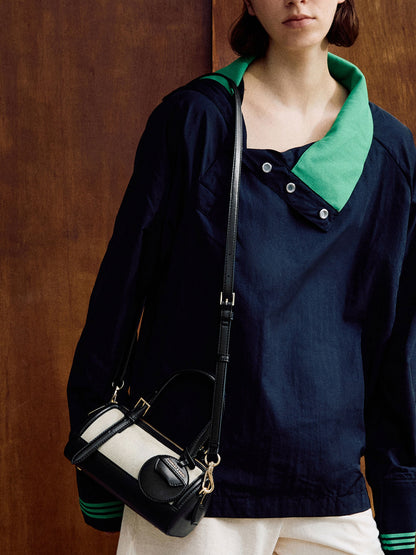 CHARLES & KEITH Hot Sale / Enola Canvas Bowling Bag - Black