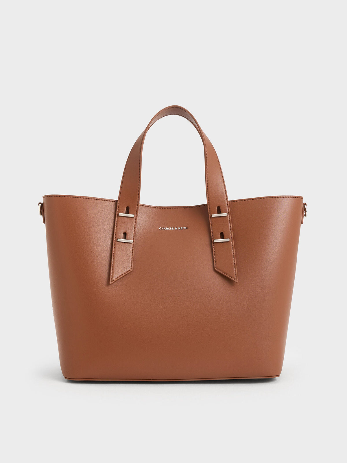 CHARLES & KEITH Top Pick / Shania Tote Bag - Chocolate