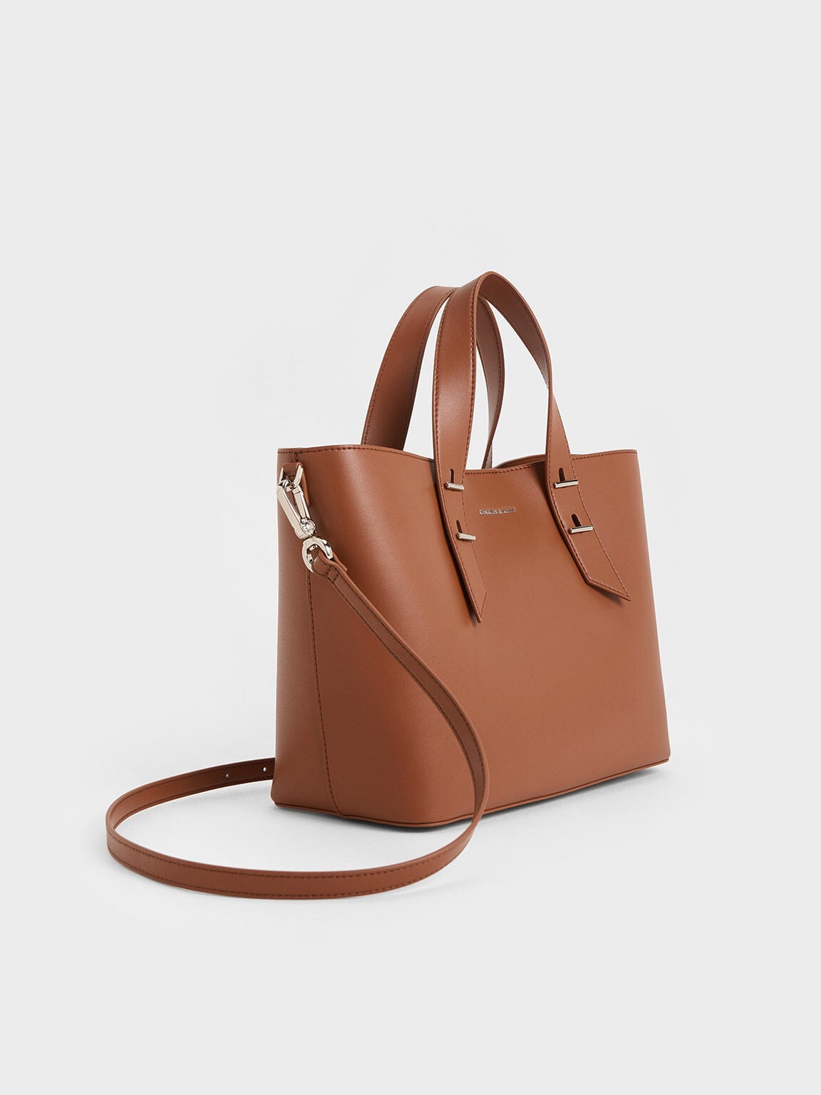 CHARLES & KEITH Top Pick / Shania Tote Bag - Chocolate
