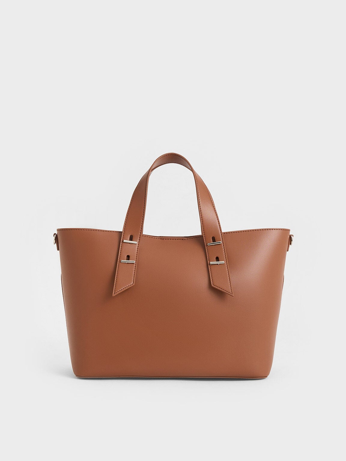 CHARLES & KEITH Top Pick / Shania Tote Bag - Chocolate
