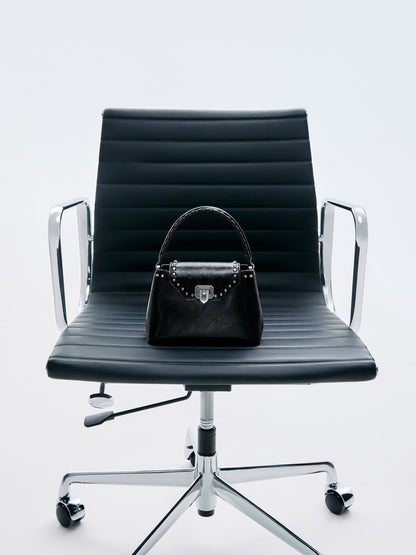 CHARLES & KEITH Exclusive / Arwen Studded Top Handle Bag - Noir