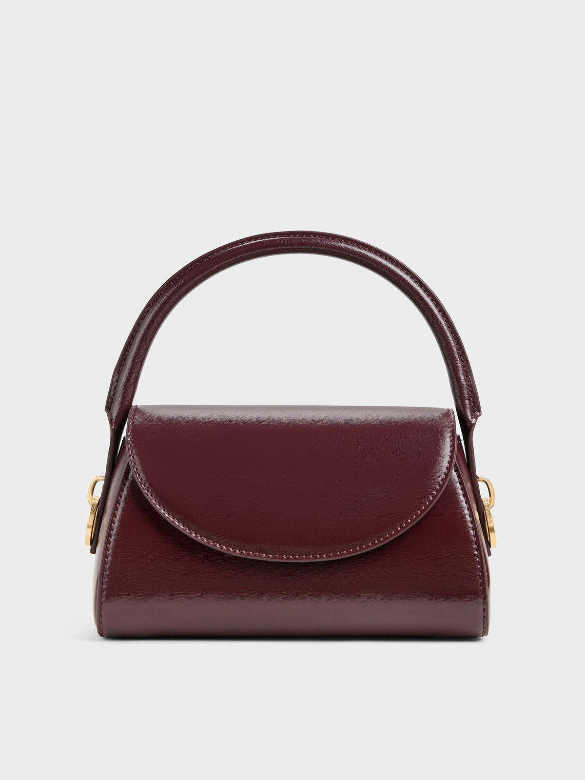 CHARLES & KEITH Top Pick / Kaila Top Handle Bag - Wineberry Red