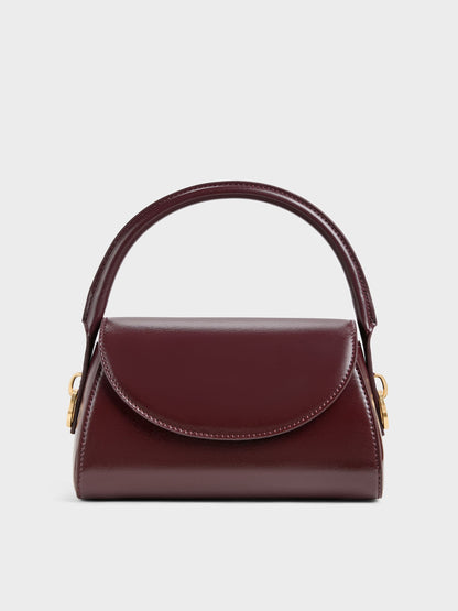 CHARLES & KEITH Top Pick / Kaila Top Handle Bag - Wineberry Red