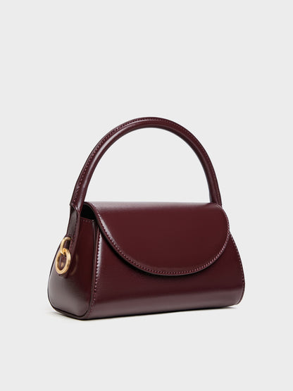 CHARLES & KEITH Top Pick / Kaila Top Handle Bag - Wineberry Red