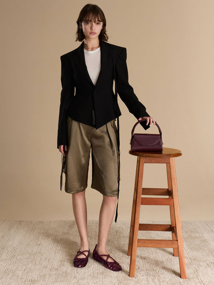 CHARLES & KEITH Top Pick / Kaila Top Handle Bag - Wineberry Red