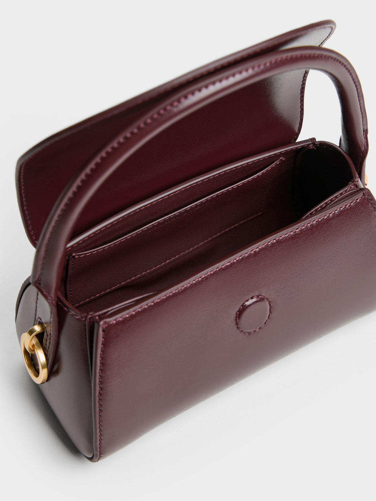 CHARLES & KEITH Top Pick / Kaila Top Handle Bag - Wineberry Red