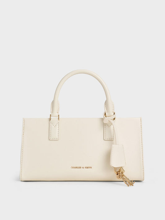 CHARLES & KEITH Trending / Kerry Top Handle Bag - Cream